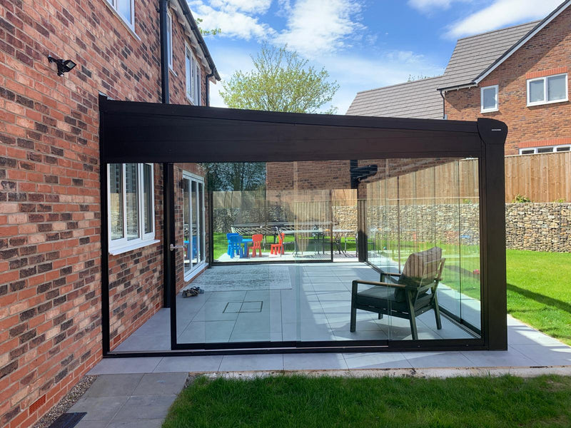 Cargue la imagen en el visor de la galería, SkyView Pro 5m x 5m Sala de vidrio de aluminio Veranda Techo de vidrio
