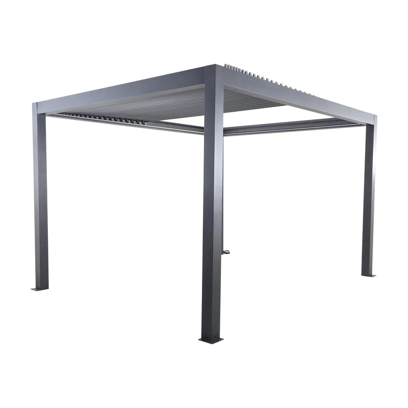 Cargue la imagen en el visor de la galería, Solis Electric Retractable Roof with LED lights Aluminium Pergola 4x3m
