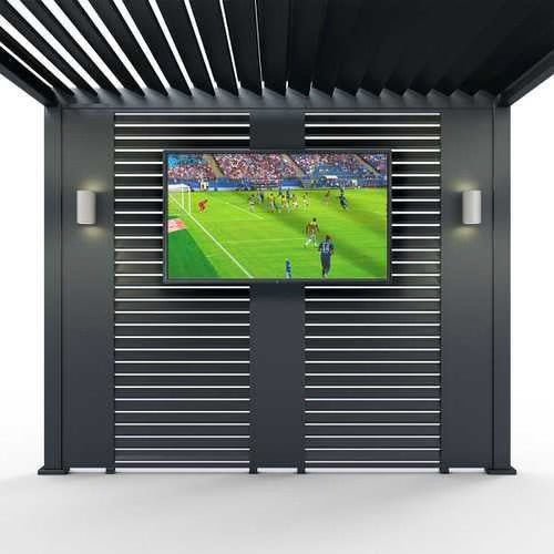 Laden Sie das Bild in Galerie -Viewer, Nova – Titan-Aluminium-Pergola, 4 m x 3 m, rechteckig – Grau 
