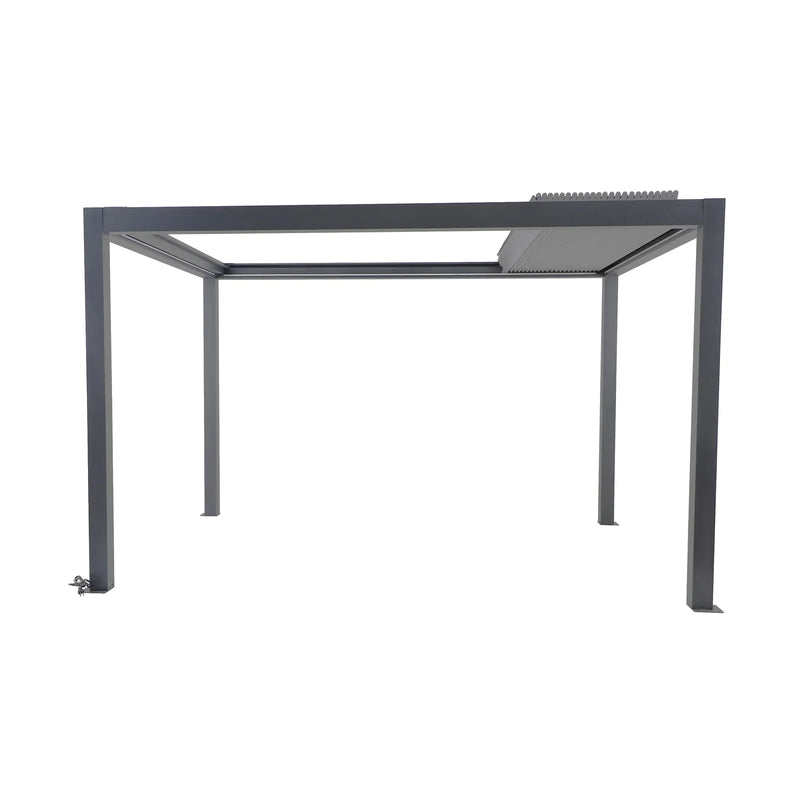 Cargue la imagen en el visor de la galería, Solis Electric Retractable Roof with LED lights Aluminium Pergola 4x3m
