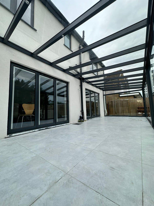 Glass roof veranda 