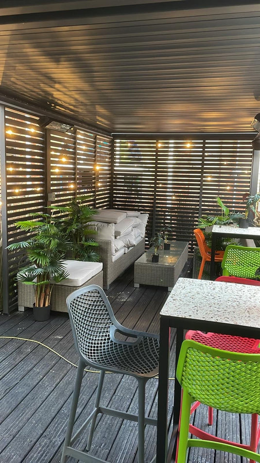 Nova Titan Aluminium Pergola Anthracite Grey