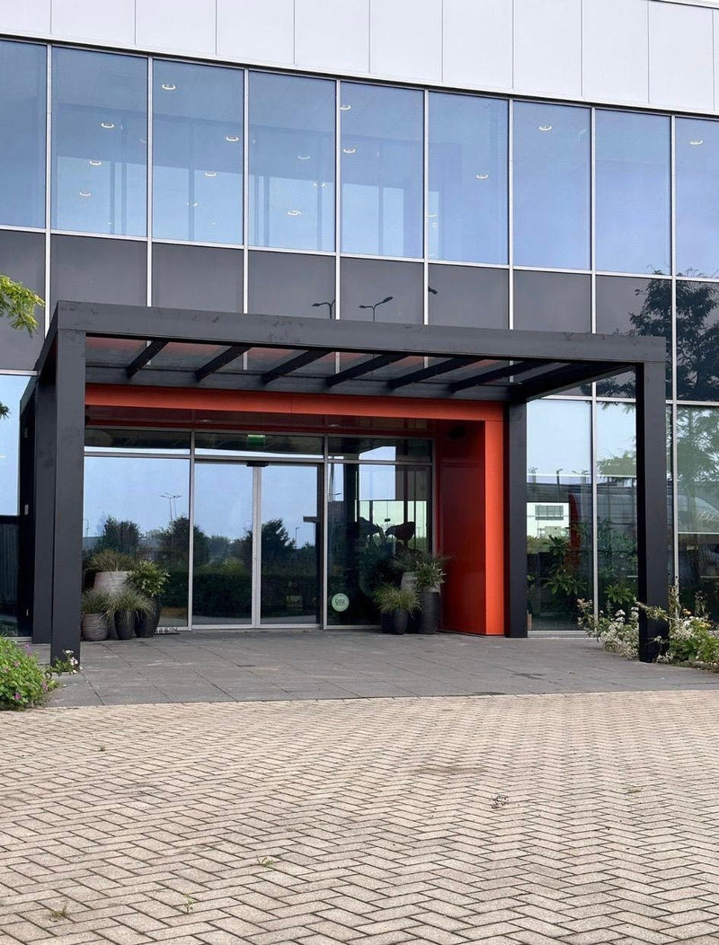 Cargue la imagen en el visor de la galería, Ultraline Cube Aluminium Glass Sun Room Flat Roof Veranda
