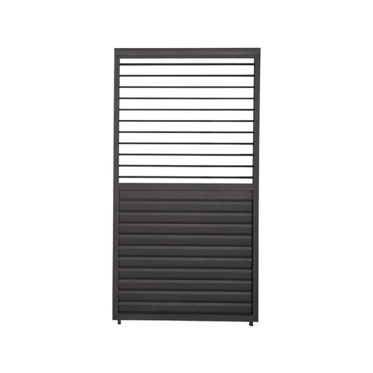 1m Aluminium Side Wall With Adjustable Louvres for 3m Titan Pergola - Grey