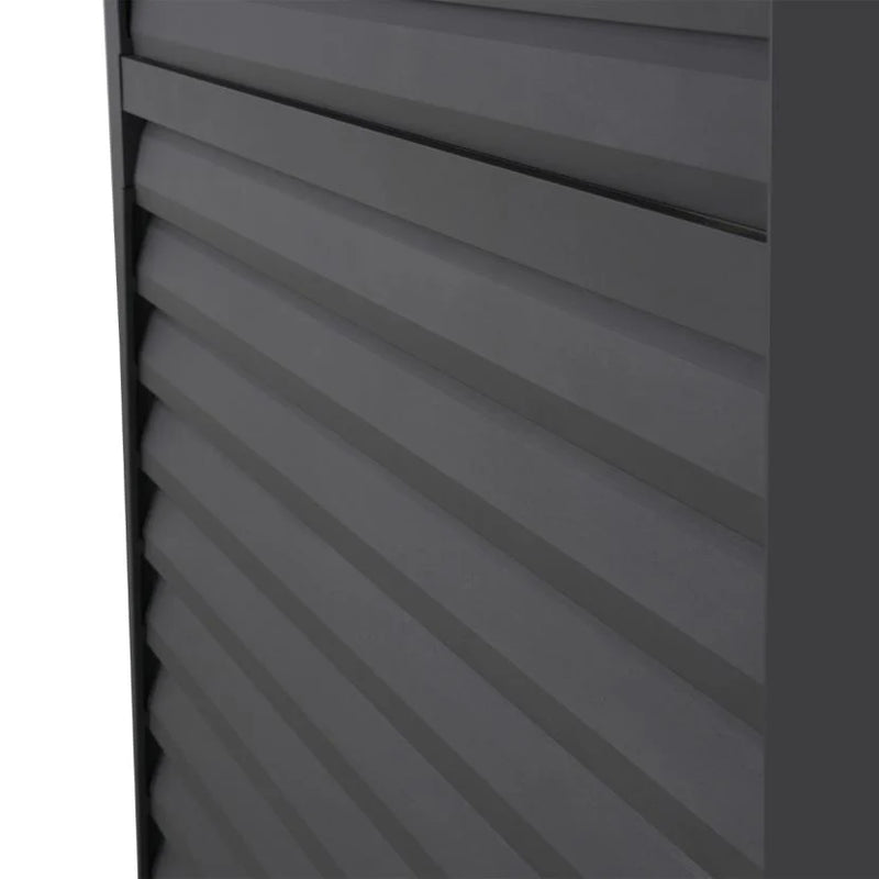 Load image into Gallery viewer, 1m Aluminium Side Wall With Adjustable Louvres for 3m Titan Pergola - Grey
