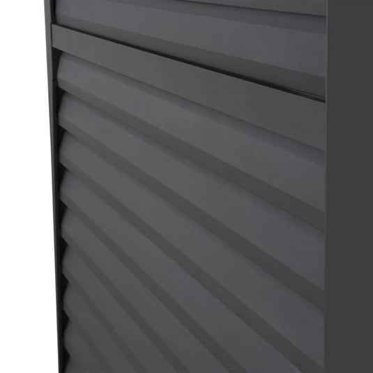 1m Aluminium Side Wall With Adjustable Louvres for 3m Titan Pergola - Grey
