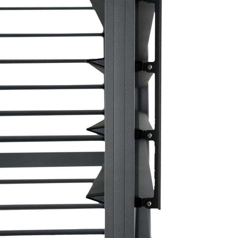 Load image into Gallery viewer, 1.2m Aluminium Side Wall With Adjustable Louvres for 3.6 m Titan Pergola - Grey
