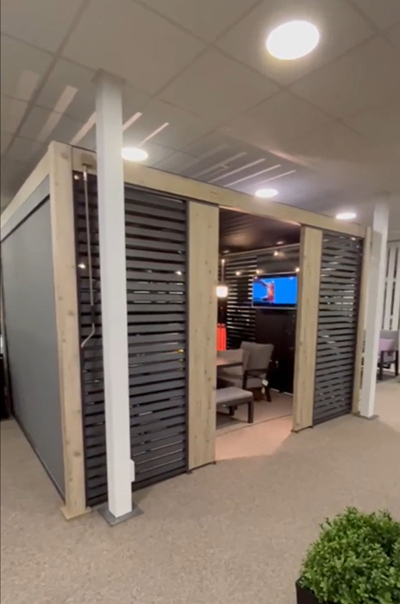 Load image into Gallery viewer, Nova Titan Aluminium Pergola - 4m x 3m Rectangular - Wood Look
