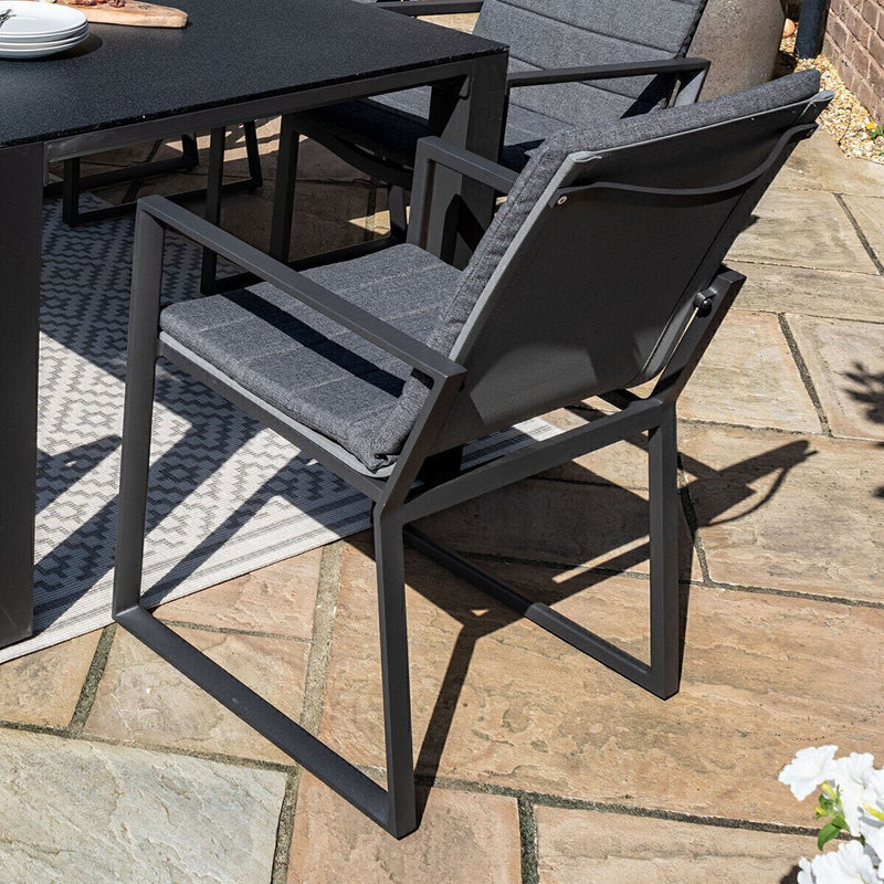 Laden Sie das Bild in Galerie -Viewer, Maze - Manhattan 8 Seat Rectangular Aluminium Dining Set
