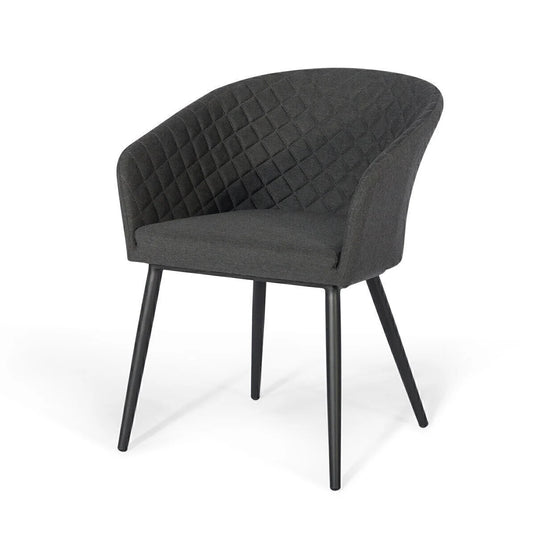 Maze - Outdoor Fabric Ambition 8 Seat Oval Dining Set - Charcoal