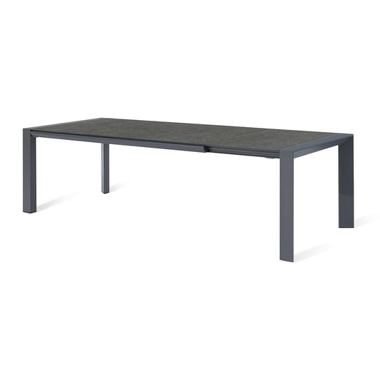 Maze - Outdoor Fabric Ambition 6 - 10 Seat Extending Dining Set - Charcoal