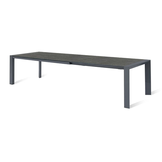 Maze - Outdoor Fabric Ambition 6 - 10 Seat Extending Dining Set - Charcoal