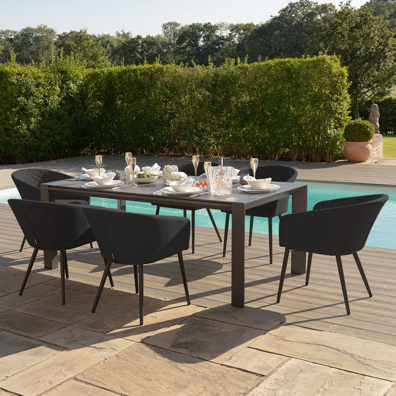 Load image into Gallery viewer, Maze - Outdoor Fabric Ambition 6 - 10 Seat Extending Dining Set - Charcoal
