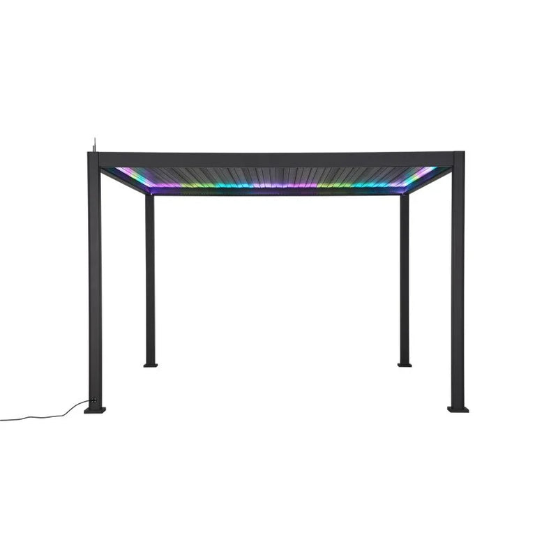 Load image into Gallery viewer, Nova Titan Plus LED 6m x 3m Rectangular Motorised Aluminium Pergola Grey
