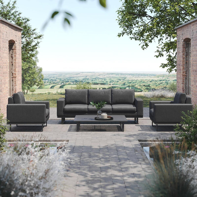 Load image into Gallery viewer, Maze - Outdoor Fabric Ethos 3 Seat Sofa Set - Charcoal
