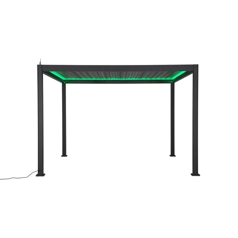 Load image into Gallery viewer, Nova Titan Plus LED 6m x 3m Rectangular Motorised Aluminium Pergola Grey
