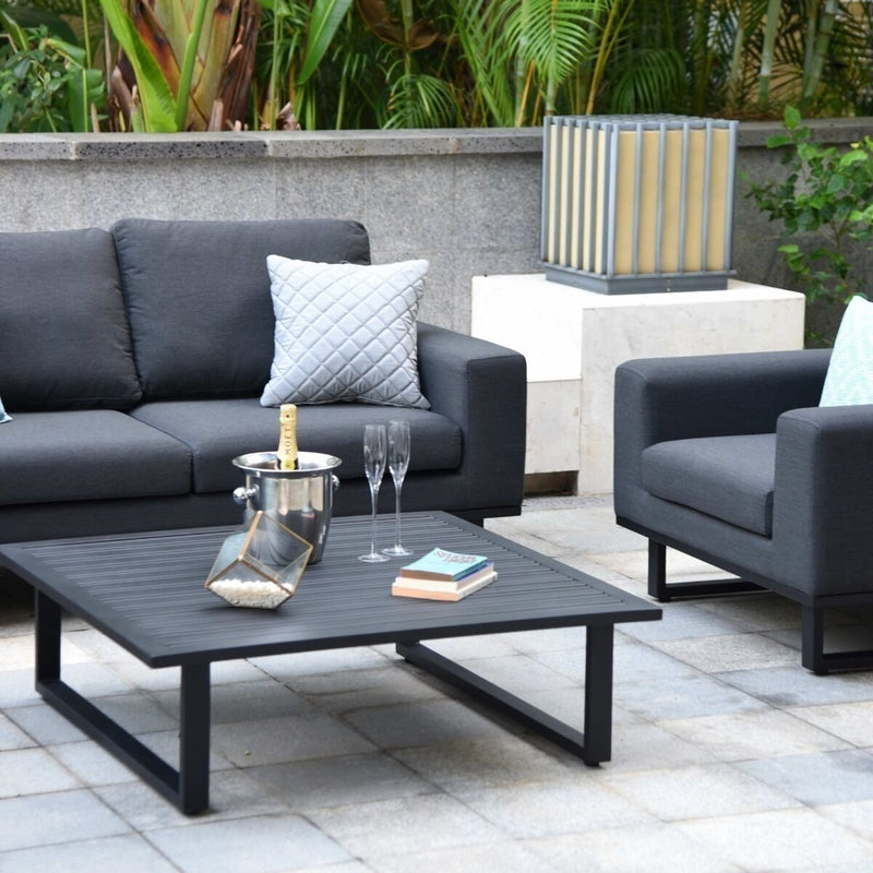 Load image into Gallery viewer, Maze - Outdoor Fabric Ethos 3 Seat Sofa Set - Charcoal
