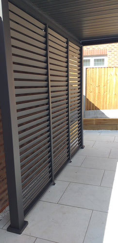 Nova - Pared lateral de aluminio Titan 1m - Gris
