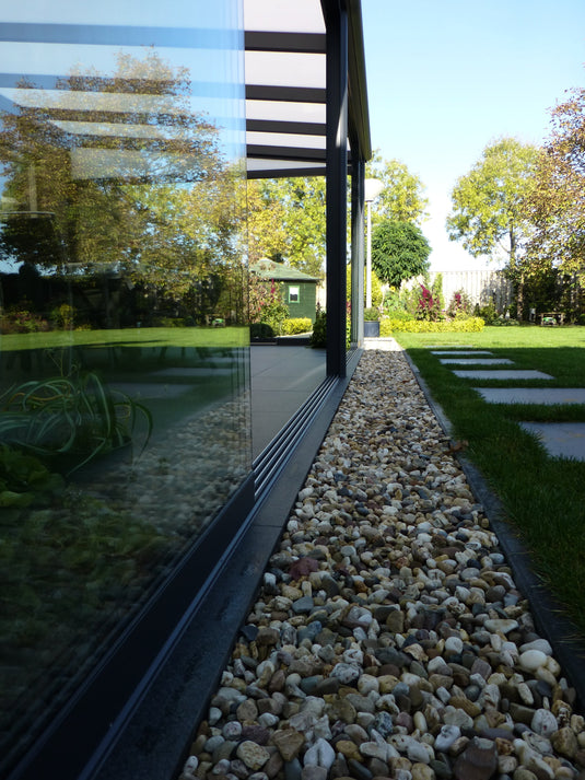 Glass doors sliding 