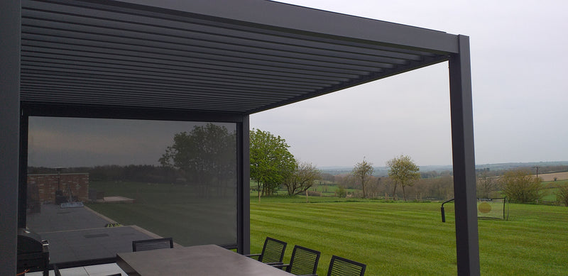 Load image into Gallery viewer, Nova Titan 3m x3m Square Aluminium Pergola New Model - Grey
