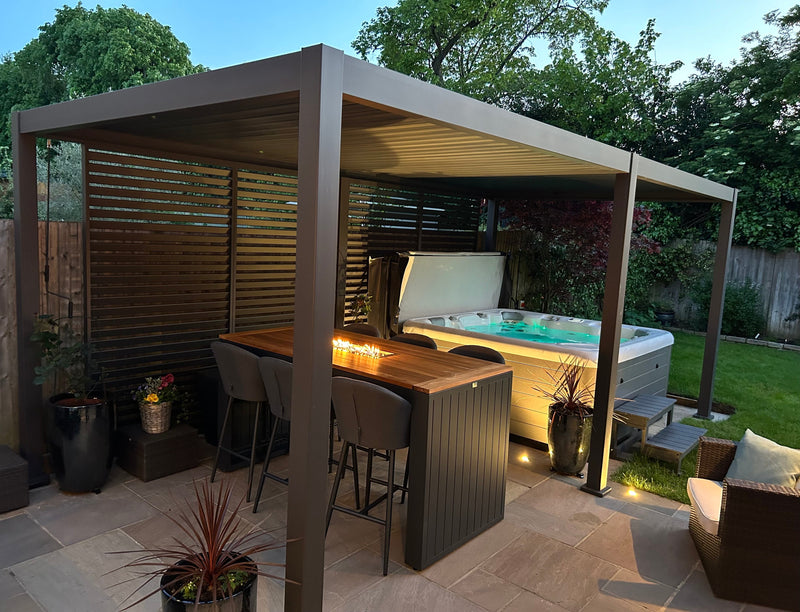 Load image into Gallery viewer, Nova Titan 8m x 3.6m Rectangular Aluminium Pergola
