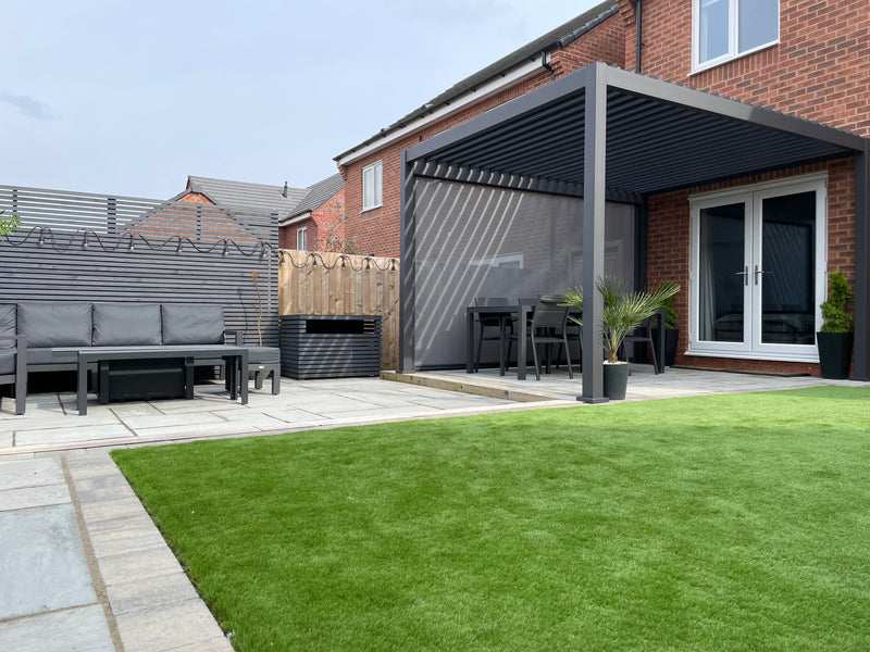 Load image into Gallery viewer, Nova Titan 3m x3m Square Aluminium Pergola New Model - Grey
