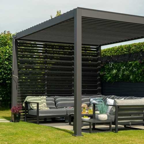 Nova Titan Aluminium Pergola Anthracite Grey