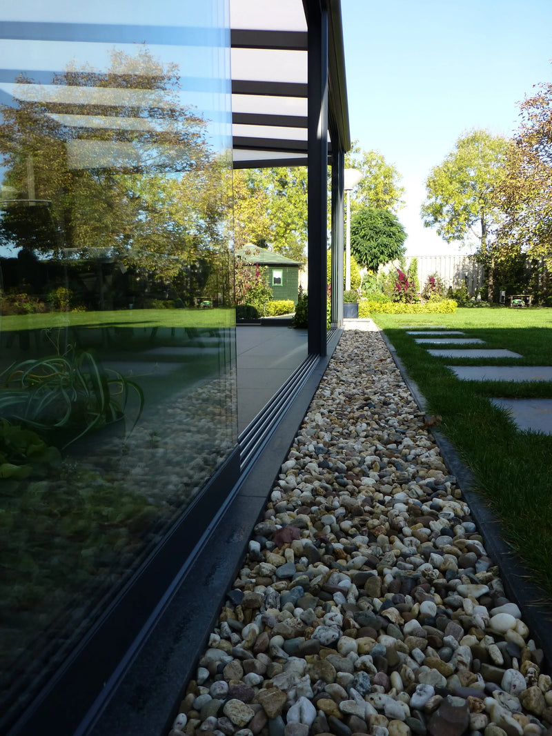 Load image into Gallery viewer, Blakesleys Aluminium Pergola - &amp; Glass Sliding Door System - New Model
