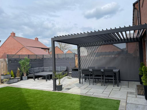 Load image into Gallery viewer, Nova Titan 3m x3m Square Aluminium Pergola New Model - Grey
