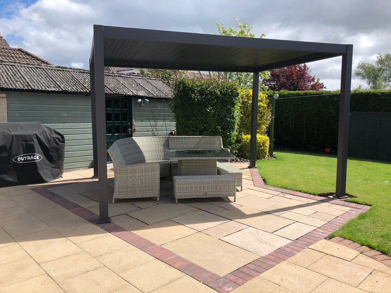 Load image into Gallery viewer, Blakesleys Aluminium Pergola 4x3m Free Standing - Grey - Assembly Available
