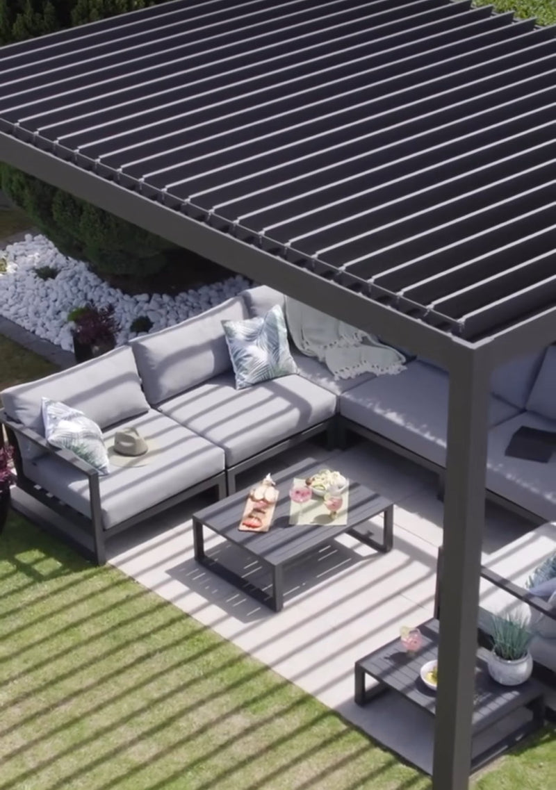 Load image into Gallery viewer, Nova Titan 8m x 3.6m Rectangular Aluminium Pergola
