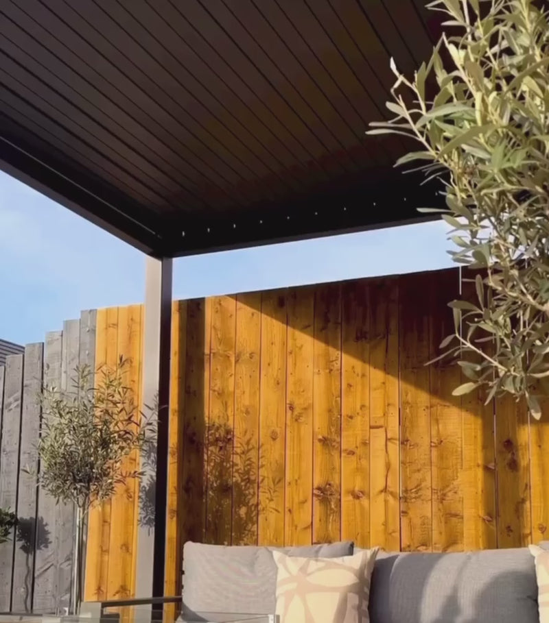 Load and play video in Gallery viewer, Nova Titan Aluminium Pergola New Model  6m x 3m | Assembly Option

