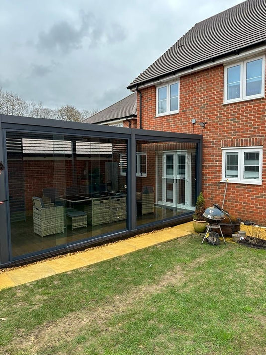 Nova Titan Aluminium Pergola New Model  6m x 3m | Assembly Option