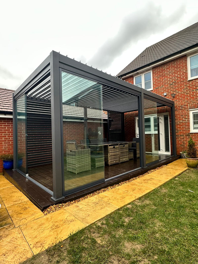 Load image into Gallery viewer, Nova Titan Aluminium Pergola New Model  6m x 3m | Assembly Option
