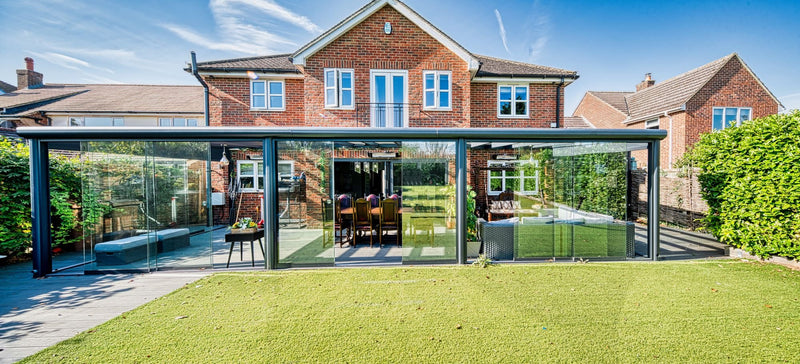 Load image into Gallery viewer, Cayman Aluminium Glass Sun Room Veranda Wall Mounted &amp; Freestanding
