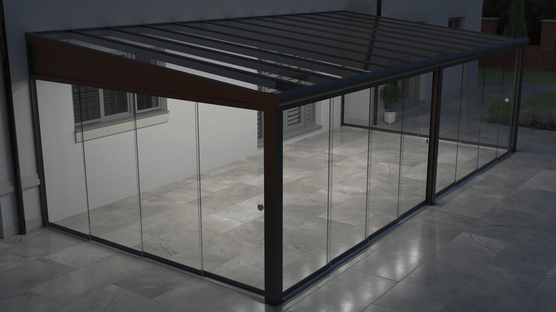 Cargue la imagen en el visor de la galería, Deponti Bosco Pérgola de aluminio Terraza Solárium 
