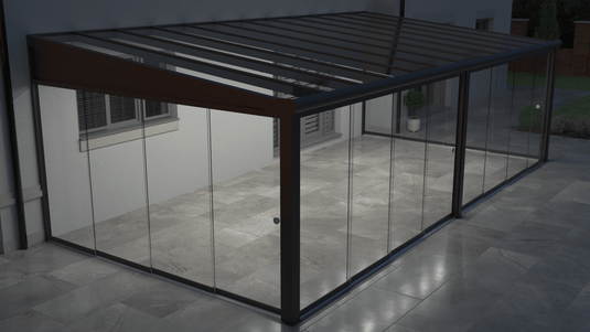 Deponti Bosco Pérgola de aluminio Terraza Solárium 