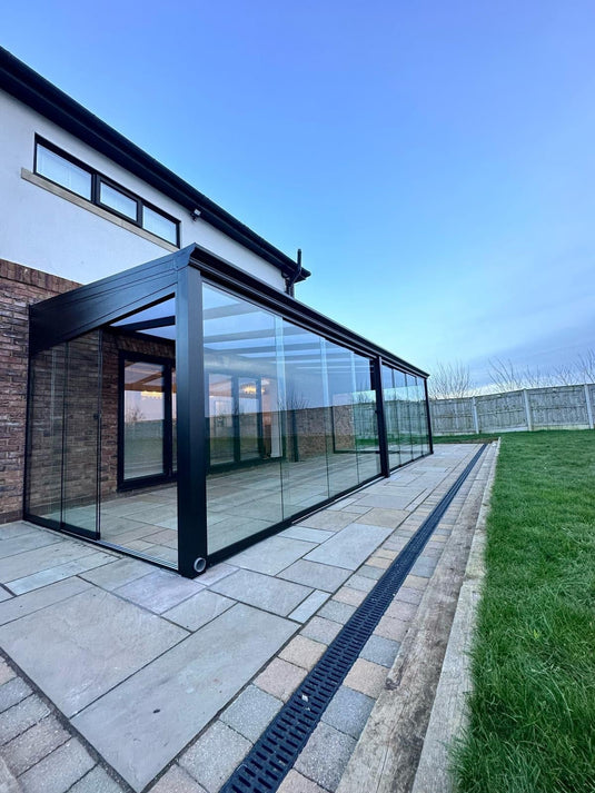 Terraza Pérgola De Aluminio Deponti Bosco 4x3m 