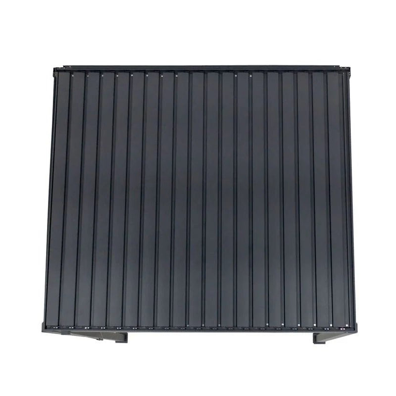 Laden Sie das Bild in Galerie -Viewer, Nova – Titan-Aluminium-Pergola zur Wandmontage – 4 m x 3 m rechteckig – Grau
