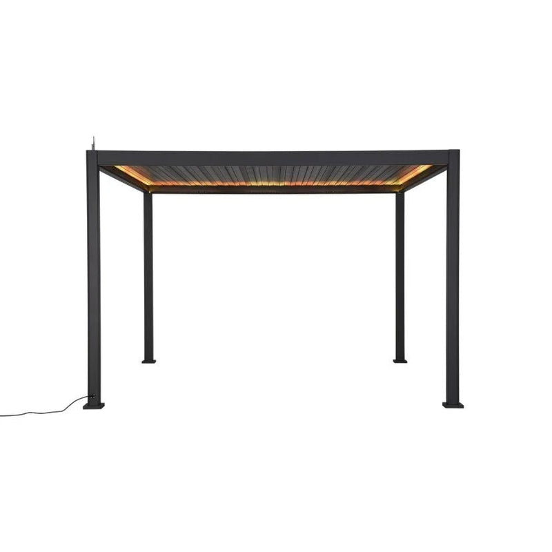 Load image into Gallery viewer, Nova Titan Plus LED 4m x 3m Rectangular Motorised Aluminium Pergola Grey
