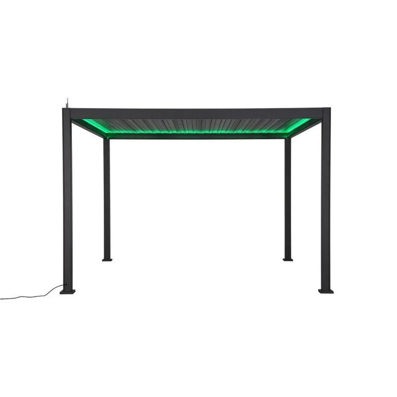 Load image into Gallery viewer, Nova Titan Plus LED 4m x 3m Rectangular Motorised Aluminium Pergola Grey
