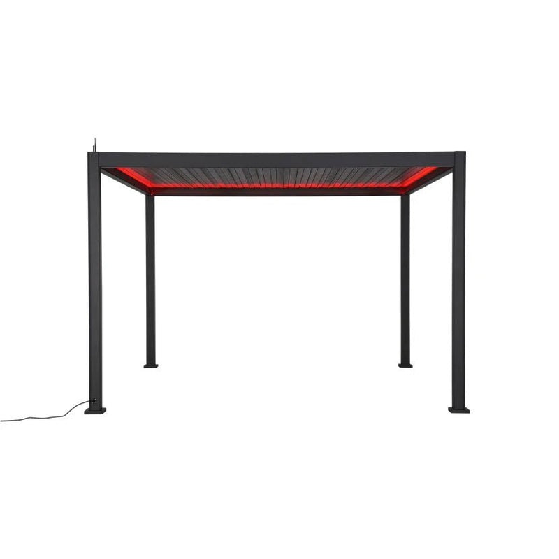 Load image into Gallery viewer, Nova Titan Plus LED 4m x 3m Rectangular Motorised Aluminium Pergola Grey
