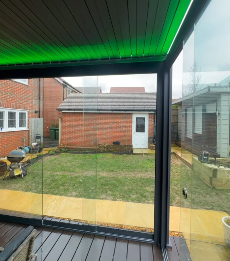 Load image into Gallery viewer, Nova Titan Plus LED 6m x 3m Rectangular Motorised Aluminium Pergola Grey
