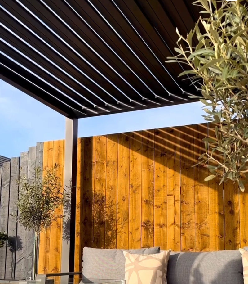 Load image into Gallery viewer, Blakesleys Aluminium Pergola 4x3m Free Standing - Grey - Assembly Available
