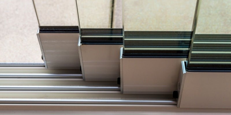 Cargue la imagen en el visor de la galería, Pared lateral de vidrio Puertas correderas de 6 m
