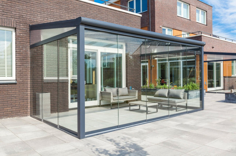 Cargue la imagen en el visor de la galería, Terraza Pérgola De Aluminio Deponti Bosco 6x3m 
