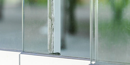 Glasseitenwand 3m Schiebetüren