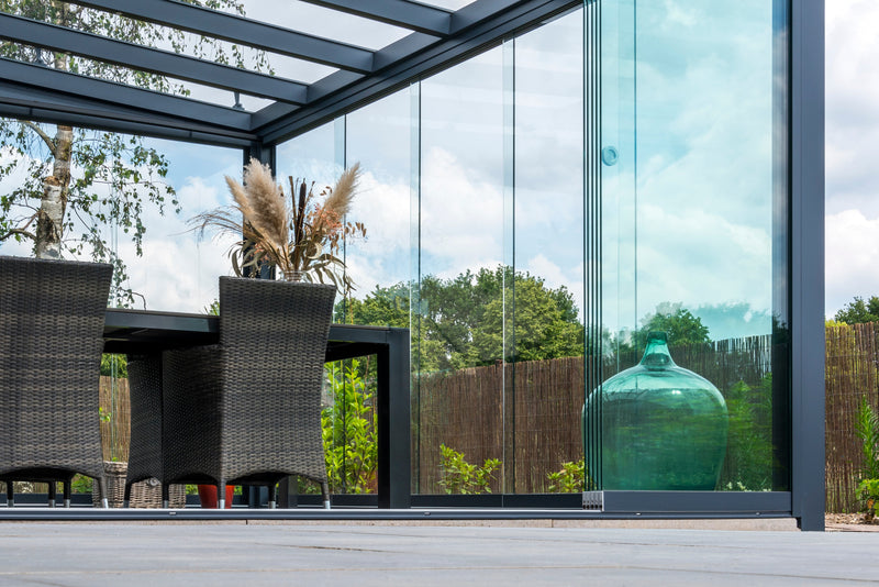 Cargue la imagen en el visor de la galería, Terraza Pérgola De Aluminio Deponti Bosco 6x3m 
