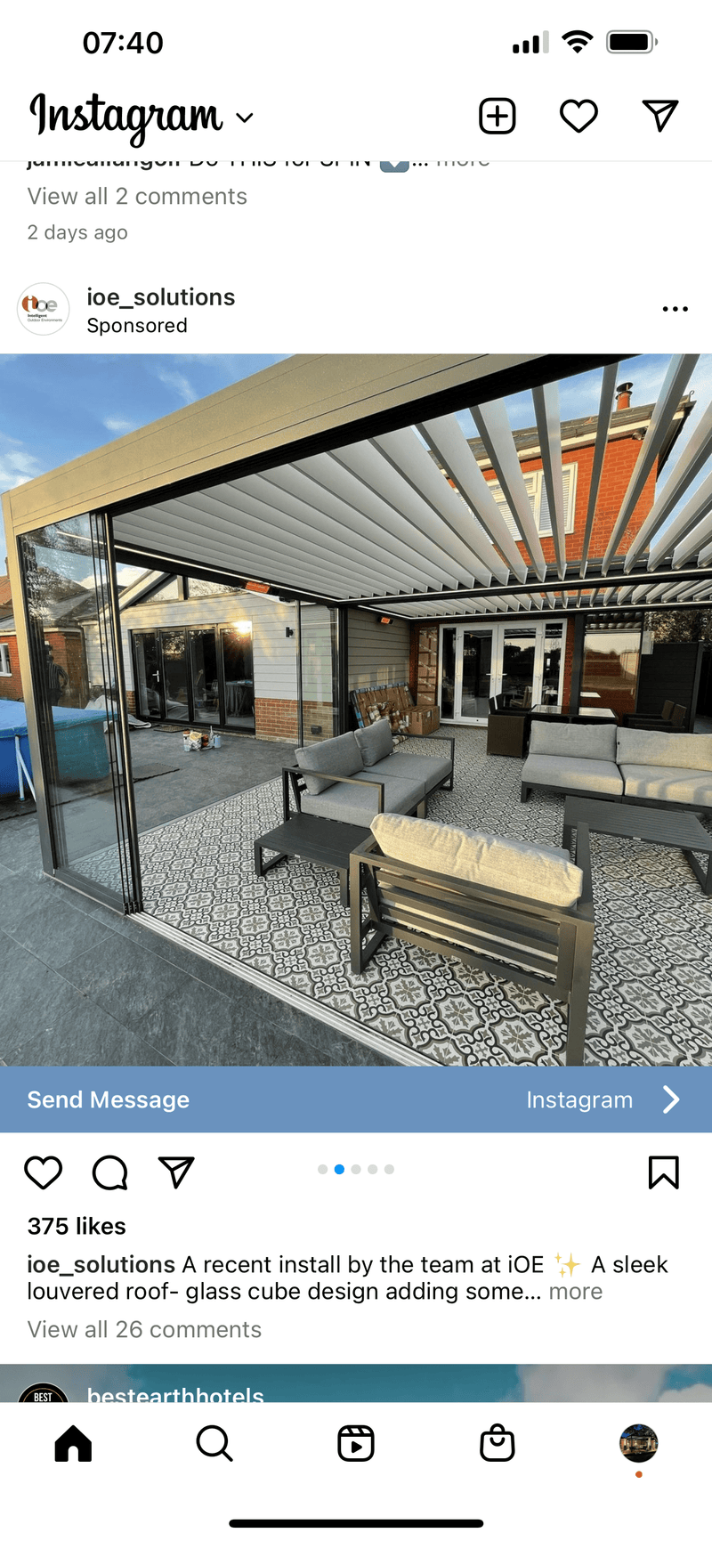 Load image into Gallery viewer, Nova Titan Aluminium Pergola 6m x 3m Rectangular with Glass sliding Doors - Grey
